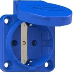 ΠΡΙΖΑ ΧΩΝΕΥΤΗ 2P 16A ΜΕ ΚΑΠΑΚΙ IP54 ΜΠΛΕ
