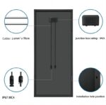 100W (1160*450*30mm) Double-sided Solar panel - Image 4
