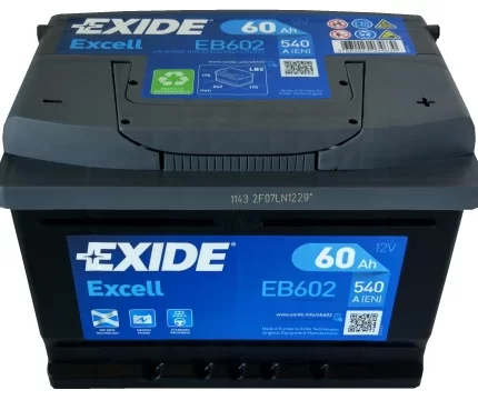 EB602 EXIDE EXCELL 60AH