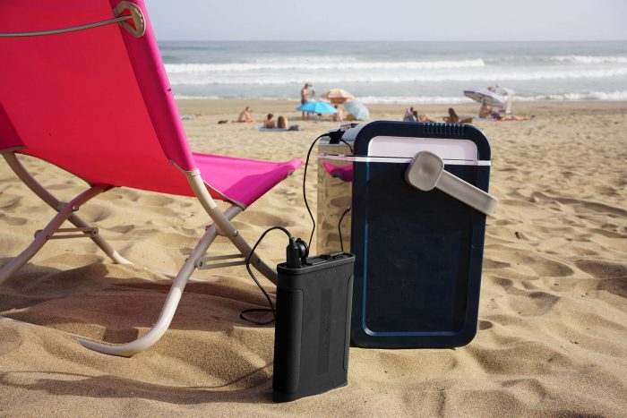 SUNBEAMsystem-selected-Smart-Power-Station-in-use-powering-via-12V-cig SUNBEAM SMART POWER STATION - Image 2