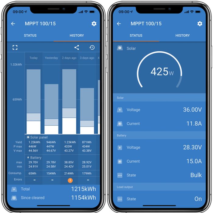 victron-smartsolar-mppt-75-10-bluetooth-integriert_5 Régulateur de charge 10A MPPT 75/10 SmartSolar – Victron Energy - Image 4
