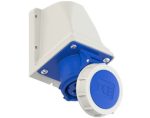 Scame 16A 2P+E   Wall Mounted Socket IP44 Blue - Image 2