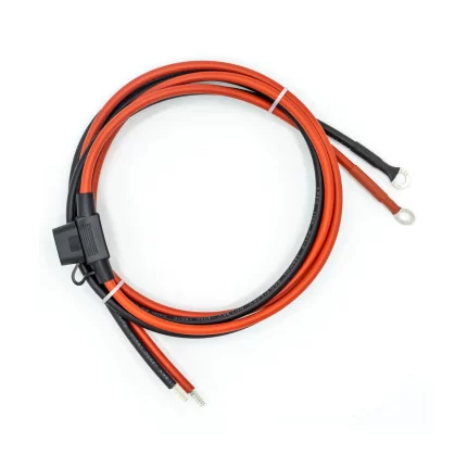 BATTERY CABLES with FUSE 30A 6mm SET