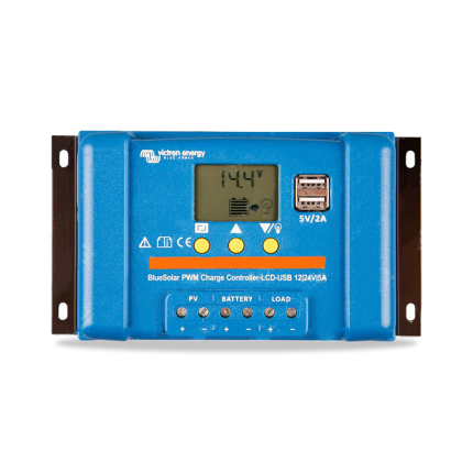 Régulateur de charge 12/24V 10A PWM – LCD – USB – BlueSolar – Victron Energy