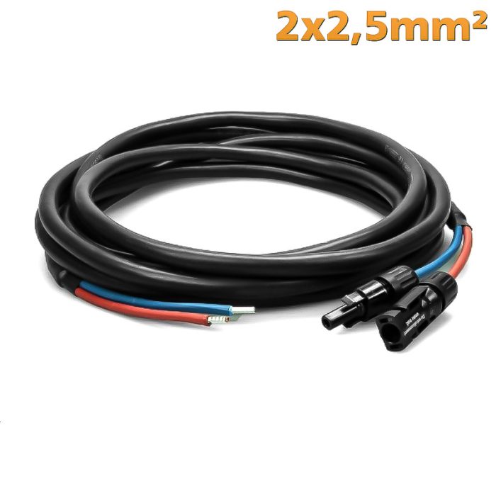 2x25mm-solarkabel-mit-mc4-steckern PV CABLES SET  2x2,5 with MC4 - Image 1