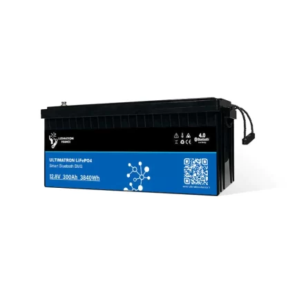 Lithium 12.8V 300Ah PRO 3840Wh LiFePO4 Smart BMS Avec Bluetooth