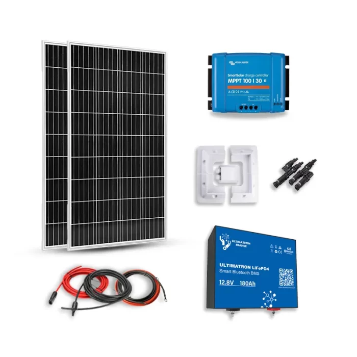 Ultimatron-shop-Kit-Solaire-350W-12V-Autonome-Stockage-Batterie-Lithium kit solar 350w/12v - Image 1