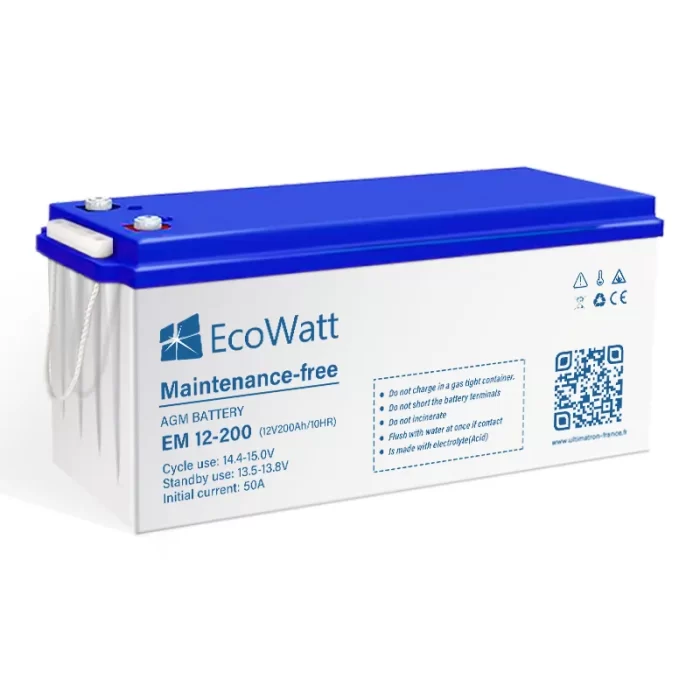 Batterie 200Ah 12V AGM EcoWatt - Image 1
