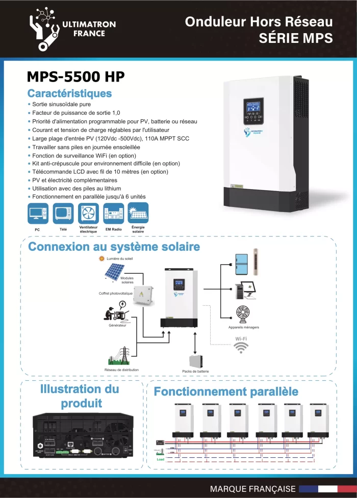 Hybride 5.5KW Haute Tension-MPS-5500 - Image 2