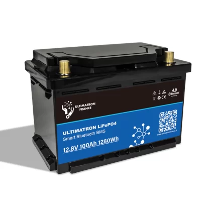 Ultimatron 12.8V 100Ah LiFePO4 LN3 Smart BMS Under Seat Lithium Battery With Bluetooth