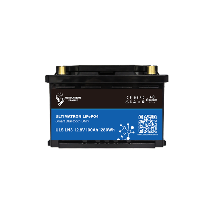 Ultimatron-Batterie-Lithium-12.8V-100Ah-LiFePO4-Smart-BMS-Bluetooth-ULS-12-100-LN3-1-1 Ultimatron 12.8V 100Ah LiFePO4 LN3 Smart BMS Under Seat Lithium Battery With Bluetooth - Image 3