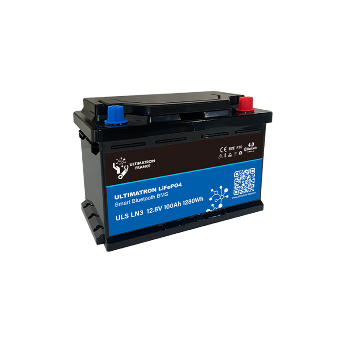 Ultimatron-Batterie-Lithium-12.8V-100Ah-LiFePO4-Smart-BMS-Bluetooth-ULS-12-100-LN3-2 Ultimatron 12.8V 100Ah LiFePO4 LN3 Smart BMS Under Seat Lithium Battery With Bluetooth - Image 4