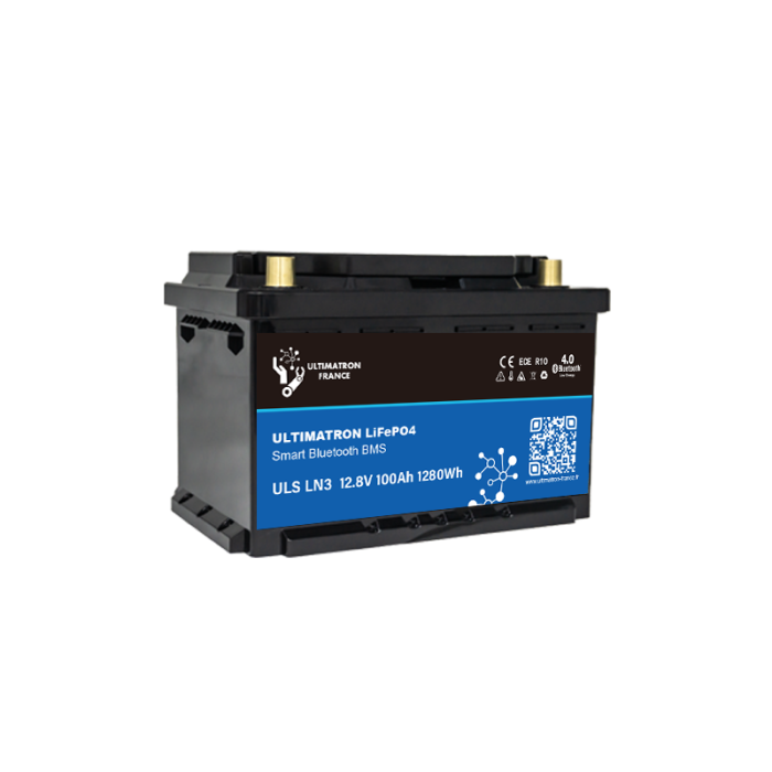 Ultimatron-Batterie-Lithium-12.8V-100Ah-LiFePO4-Smart-BMS-Bluetooth-ULS-12-100-LN3-4-4 Ultimatron 12.8V 100Ah LiFePO4 LN3 Smart BMS Under Seat Lithium Battery With Bluetooth - Image 6