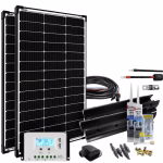 Premium L-200W 12V motorhome solar system