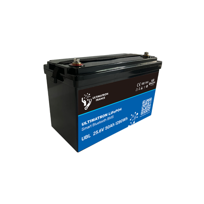 Ultimatron-Batterie-Lithium-25.6V-50Ah-LiFePO4-Smart-BMS-Bluetooth-UBL-24-50-2 Ultimatron Lithium Battery 25.6V 50Ah LiFePO4 Smart BMS With Bluetooth - Image 4