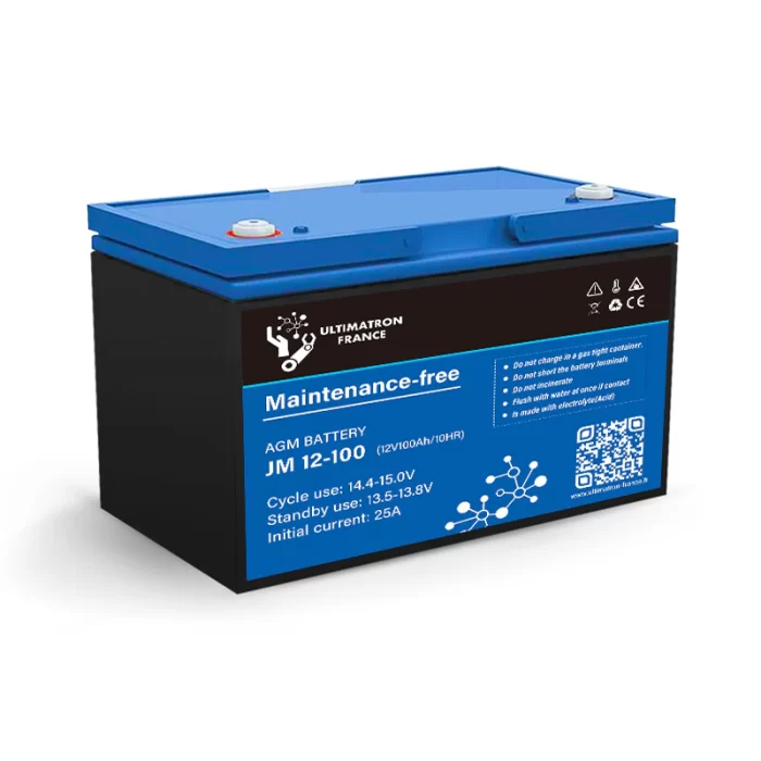 Batterie-100Ah-12V-AGM-Slow-Dischage-Battery Batterie 100Ah 12V AGM - Image 1