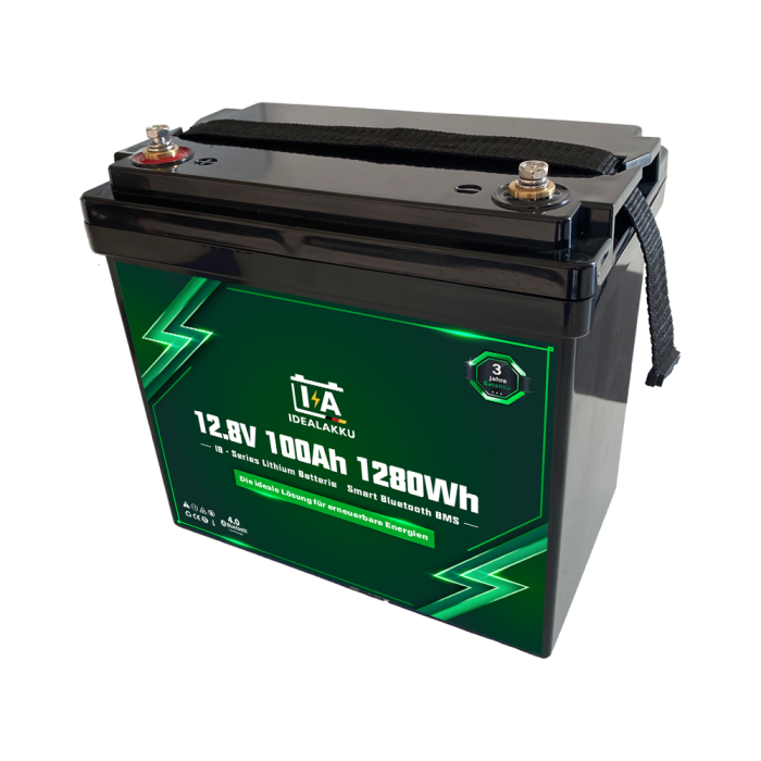 Lithium Battery 12.8V 100Ah LiFePO4 Smart BMS With Bluetooth - Image 6