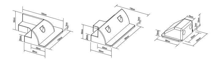 RVM-ABS-7PCS-Size-Diam-scaled Caravan-Boat Mounting Bracket In 5 Pcs - Image 2