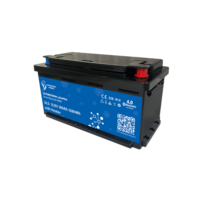 Ultimatron Batterie Lithium Sous Siège de 12.8V 100Ah LiFePO4 Smart BMS Avec Bluetooth Chauffage - Image 2