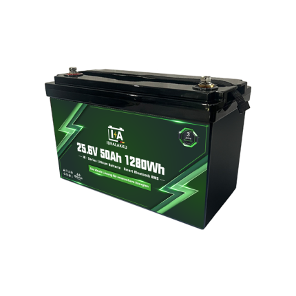 Batterie Lithium 25.6V 50Ah LiFePO4 Smart