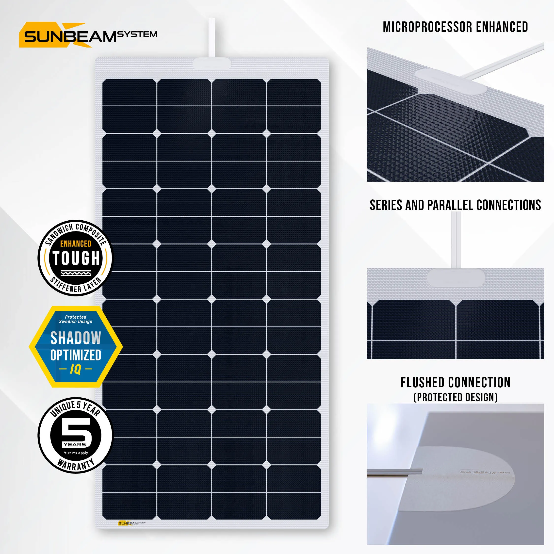 SUNBEAMsystem-sunbeam-system-extra-durable-walkable-surface-solar-panel-Tough-IQ-FEATURES-1 TOUGH 111W OPTIMIZED IQ - Image 1