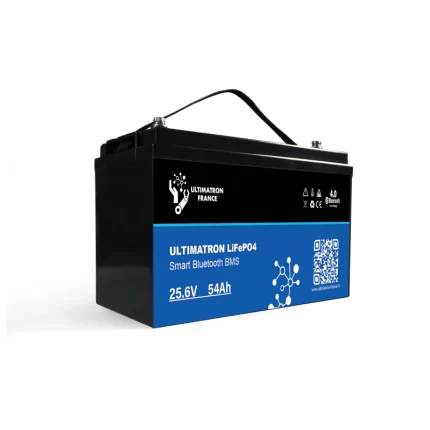 Batterie Lithium 25.6V 50Ah LiFePO4 Smart BMS Avec Bluetooth