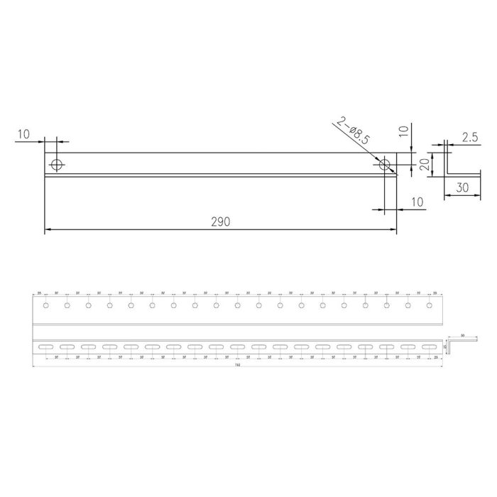 Solar module carrier, tilt adjustable 0-90°, up to 712 mm module width - Image 2