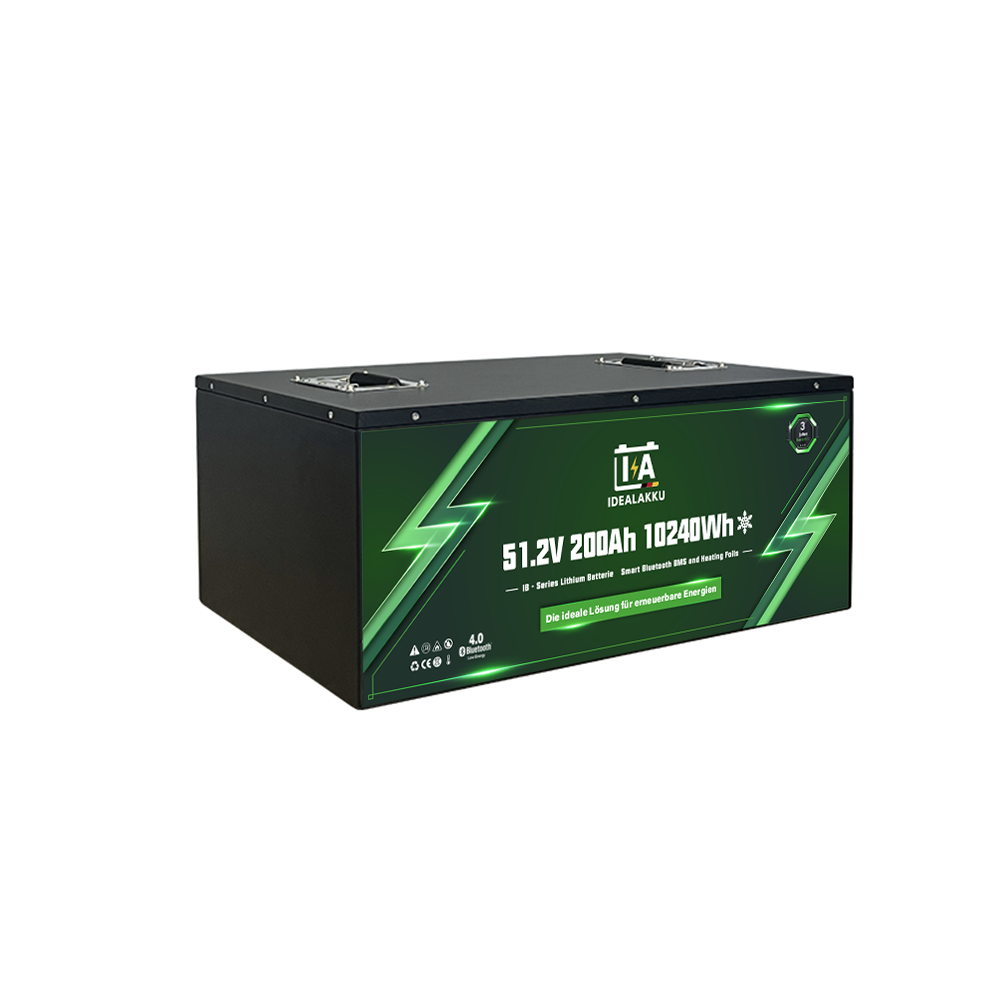 IB-48-200H-3 Idealakku IB-Series LiFePO4 battery 48 V 150 Ah with Smart-BMS, Bluetooth and heating - Image 1