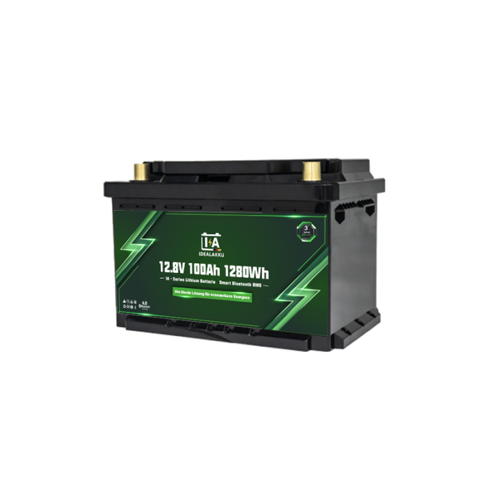 Idealakku IA SERIES Lithium Batterie LiFePO4 12V 100Ah LN3 Smart BMS mit Bluetooth - Image 1