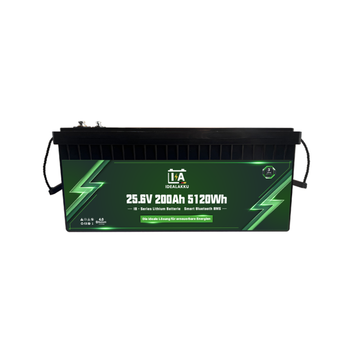 Lithium Battery 25.6V 200Ah 5120Wh LiFePO4 Smart BMS With Bluetooth - Image 2