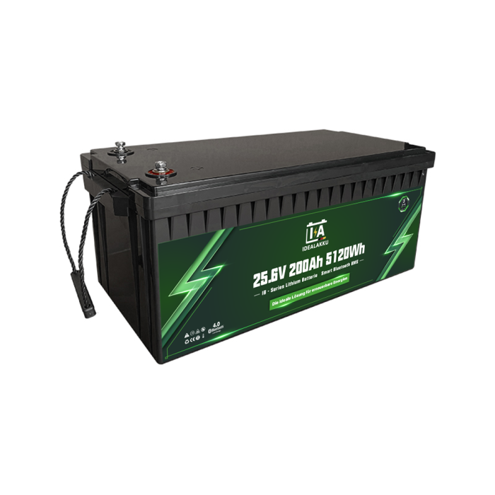 Lithium Battery 25.6V 200Ah 5120Wh LiFePO4 Smart BMS With Bluetooth - Image 4