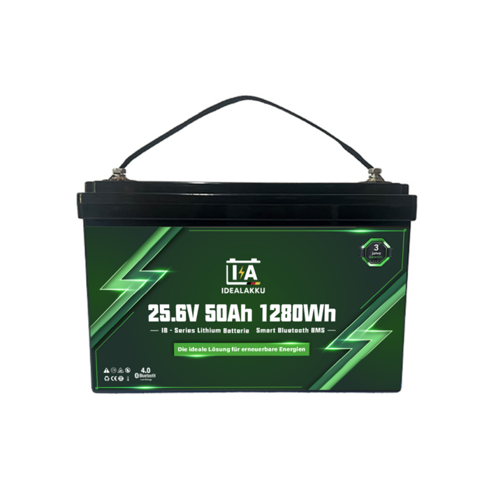 Idealakku IB-Series LiFePO4 battery 24 V 50 Ah with Smart-BMS and Bluetooth - Image 3