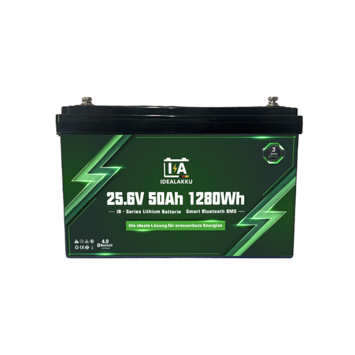 Idealakku IB-Series LiFePO4 battery 24 V 50 Ah with Smart-BMS and Bluetooth - Image 2