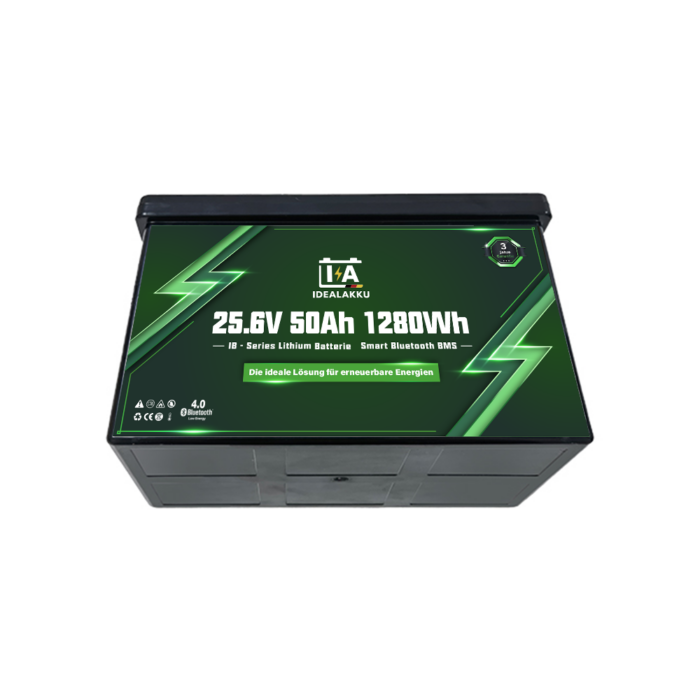 Idealakku IB-Series LiFePO4 battery 24 V 50 Ah with Smart-BMS and Bluetooth - Image 6