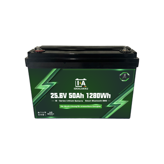 Idealakku IB-Series LiFePO4 battery 24 V 50 Ah with Smart-BMS and Bluetooth - Image 9