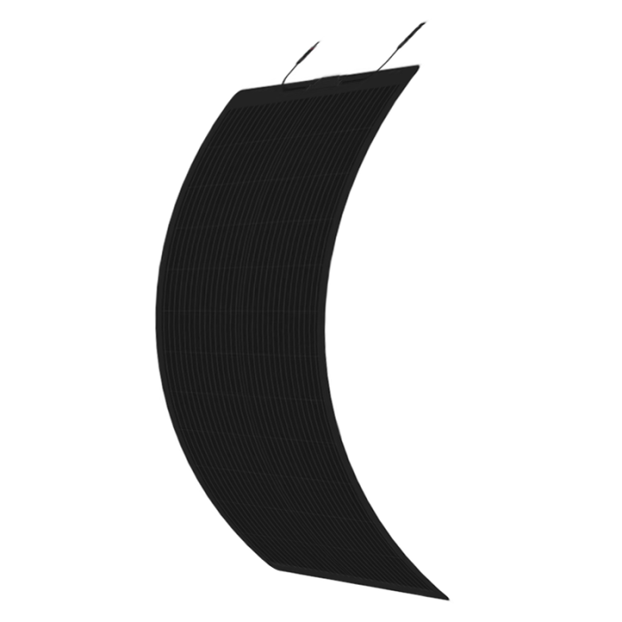 100W (1230*470*2mm, Black) CPC Semi-Flexible Solar Panel - Image 1
