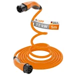 Mobility 5m Helix charging cable e-car type 2, 22 kW/32 a, 3-phase