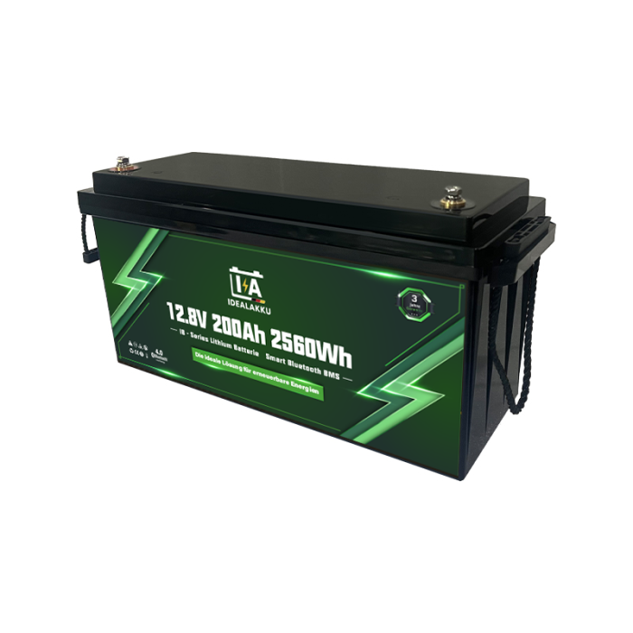 Ideal battery IB SERIES lithium battery LiFePO4 12V 200Ah PRO Smart BMS with Bluetooth - Image 1