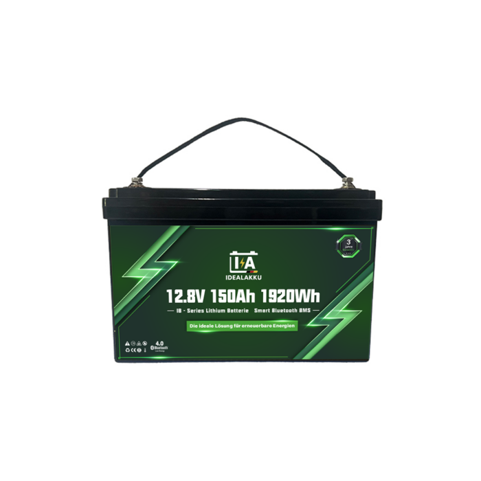 Idealakku IB-Series LiFePO4 battery 12 V 150 Ah with Smart-BMS, Bluetooth and heating - Image 3