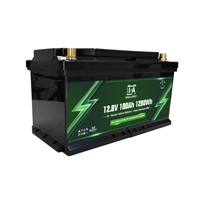 Idealakku IA SERIES Lithium Battery LiFePO4 12V 100Ah Smart BMS with Bluetooth Motorhome Underseat Battery - Image 5
