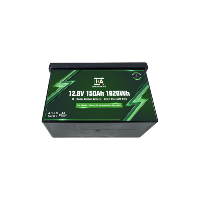 Idealakku IB-Series LiFePO4 battery 12 V 150 Ah with Smart-BMS, Bluetooth and heating - Image 6
