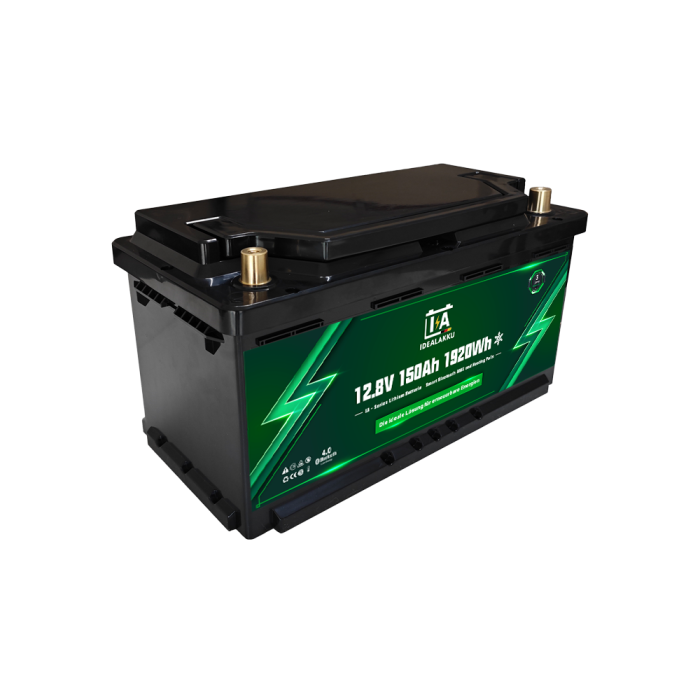Idealakku IA SERIES Lithium Battery LiFePO4 12V 150Ah Smart BMS with Bluetooth Motorhome Underseat Battery with Heating - Image 6