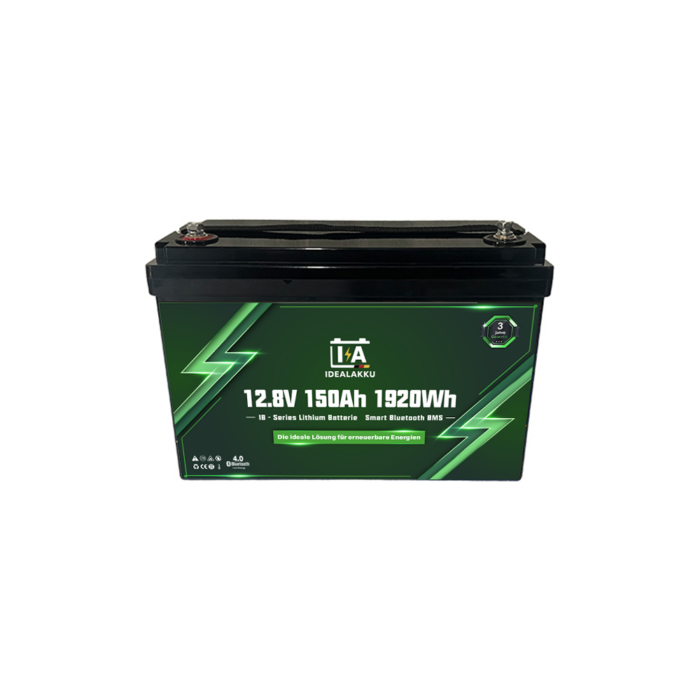 Idealakku IB-Series LiFePO4 battery 12 V 150 Ah with Smart-BMS, Bluetooth and heating - Image 9