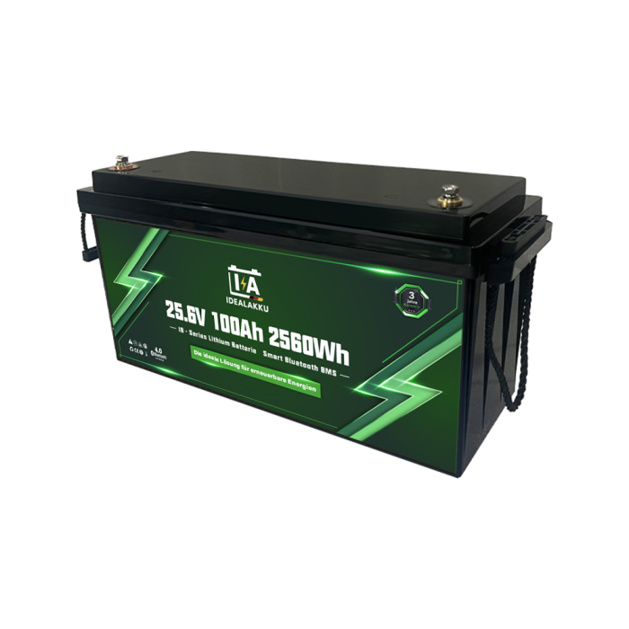 IB Lithium Battery 25.6V 100Ah PRO 2560Wh LiFePO4 Smart BMS With Bluetooth - Image 1