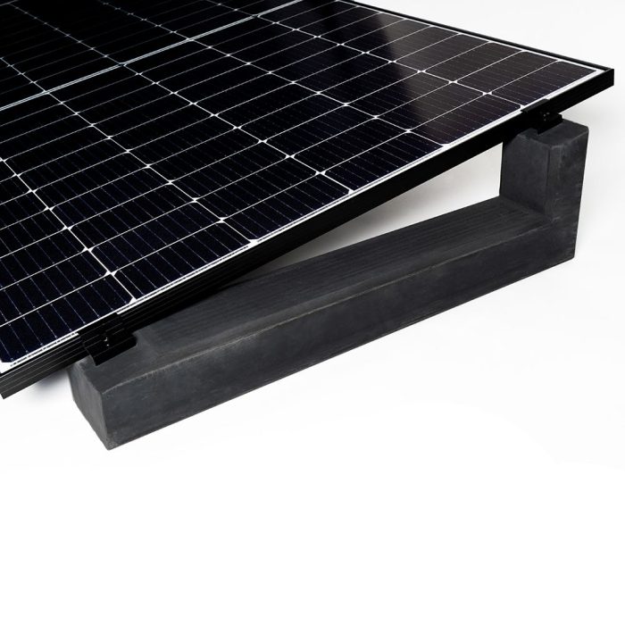 8-42-019625-3-jpg_18fe37966ccdb7cb_1920x1920 Wattstone PV mounting system for flat roofs for 4 solar modules with 30 mm frame height, 15° concrete base, black building protection mat - Image 1
