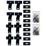 Wattstone Fence PV Mounting Kit for 2x PV Modules - TL Bracket Black M2B - Image 2