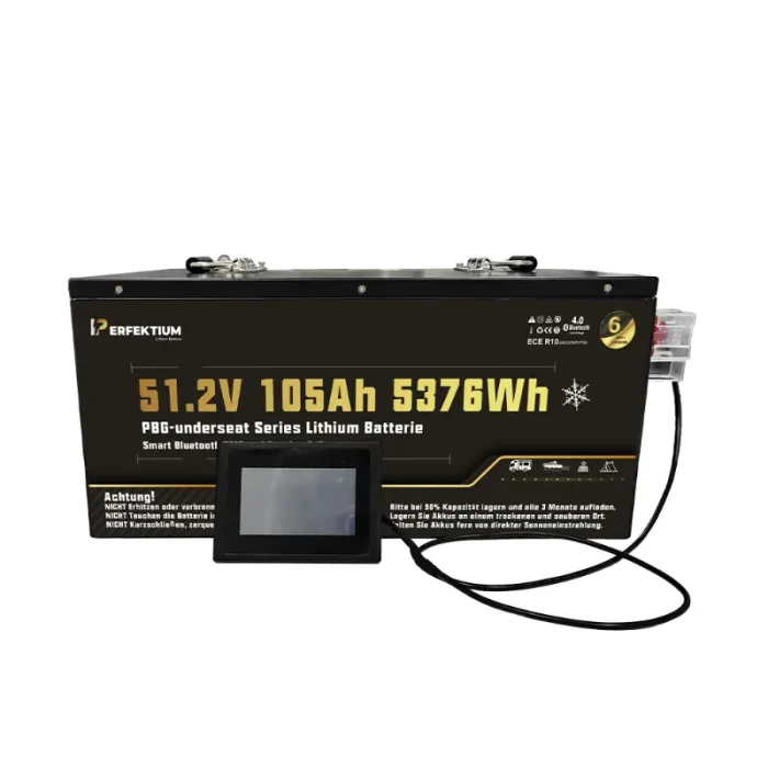 7 Perfektium PBG SERIES Lithium Battery LiFePO4 51.2V 105Ah Smart BMS with Bluetooth Golf Cart Battery with Heating - Image 1
