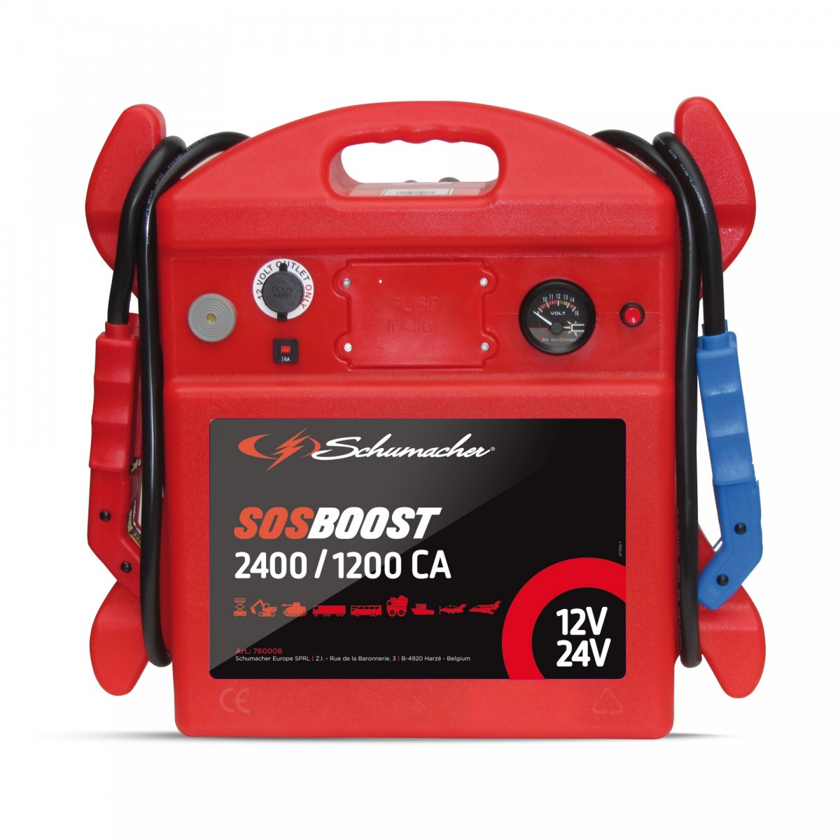 761001-1224V 2400-1200-1200x1200 ΕΚΚΙΝΗΤΗΣ ΜΠΑΤΑΡΙΑΣ 12/24V – 2400/1200CA SCHUMACHER - Image 1