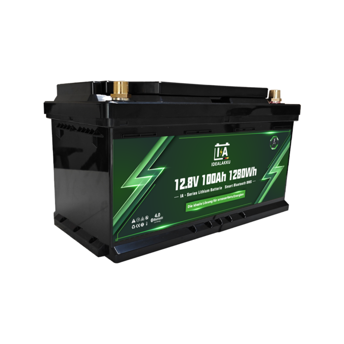 Idealakku IA-Series LiFePO4 Battery 12V 100Ah Motorhome Under-Seat Battery with Smart-BMS and Bluetooth - Image 5