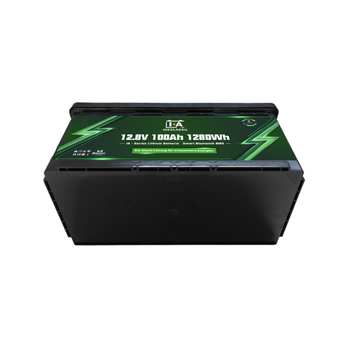 Idealakku IA-Series LiFePO4 Battery 12V 100Ah Motorhome Under-Seat Battery with Smart-BMS and Bluetooth - Image 8